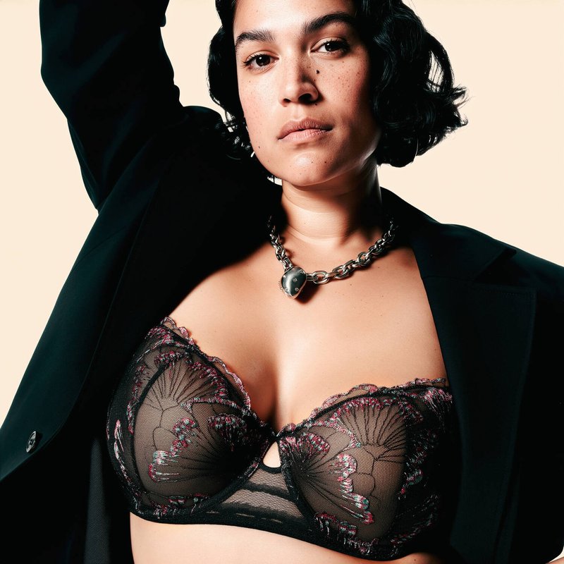 Sutiã meia copa Pulp Lily Noir Romantique