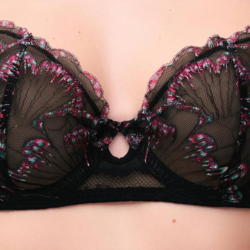 Sutiã meia copa Pulp Lily Noir Romantique