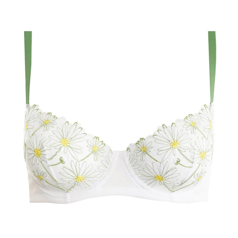 Sutiã meia copa Danse des Fleurs Blanc Pomme