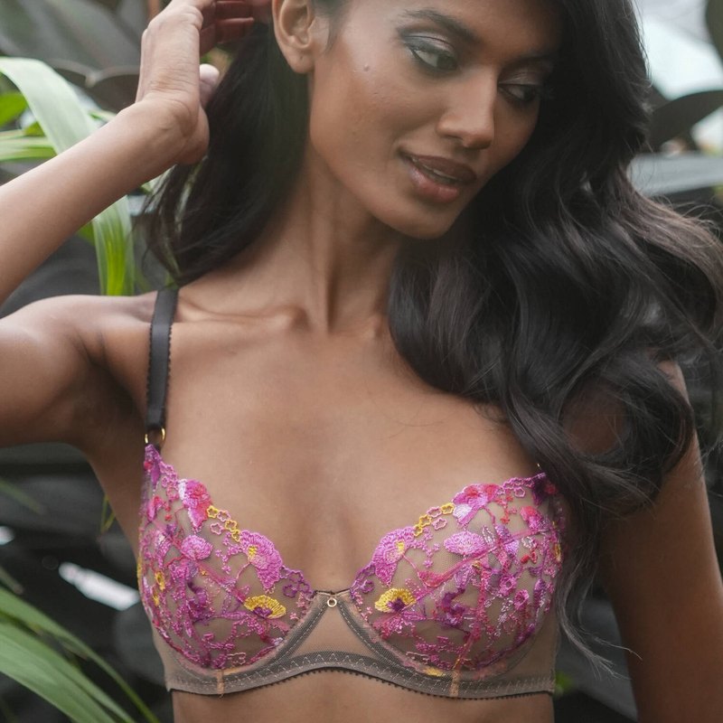 Sutiã Balconette Josephine Flores tropicais