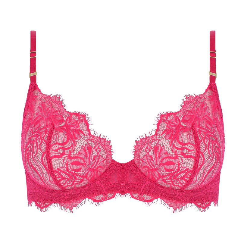 Sutiã Balconette em Renda Batom