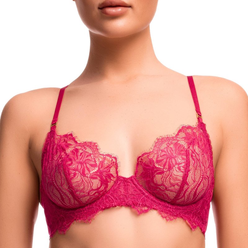 Sutiã Balconette em Renda Batom