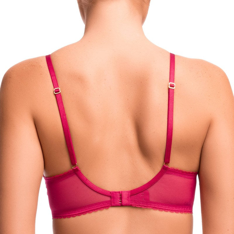 Sutiã Balconette em Renda Batom