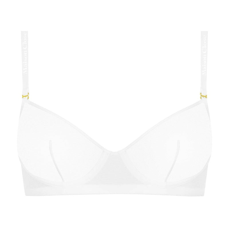 Sutiã Balconette com alças removíveis Corps à Corps Blanc Doré