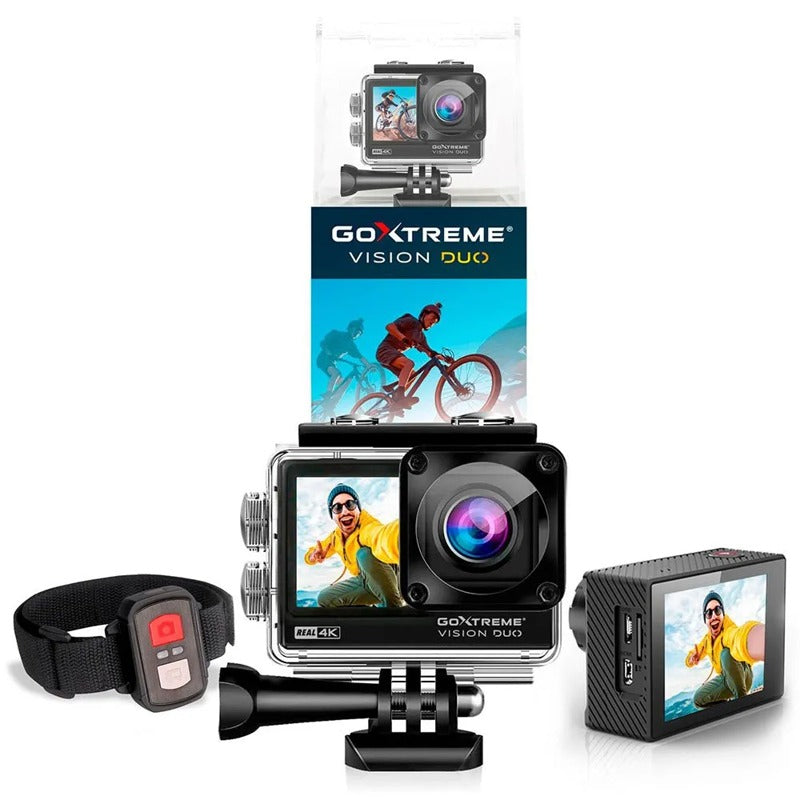 Câmera GoXtreme Vision Duo 4K Action - Mercado de Luxo - O Maior E-Commerce de Bens, Produtos e Serviços de Luxo do Brasil.