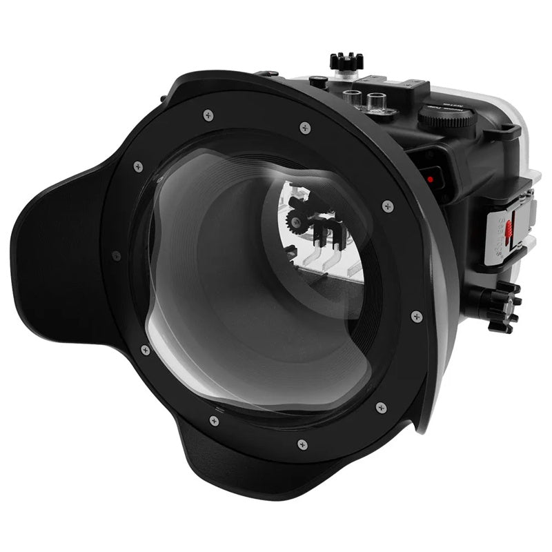 Caixa estanque para Sony A6700 de 8´´ com lente de cúpula seca - Mercado de Luxo - O Maior E-Commerce de Bens, Produtos e Serviços de Luxo do Brasil.