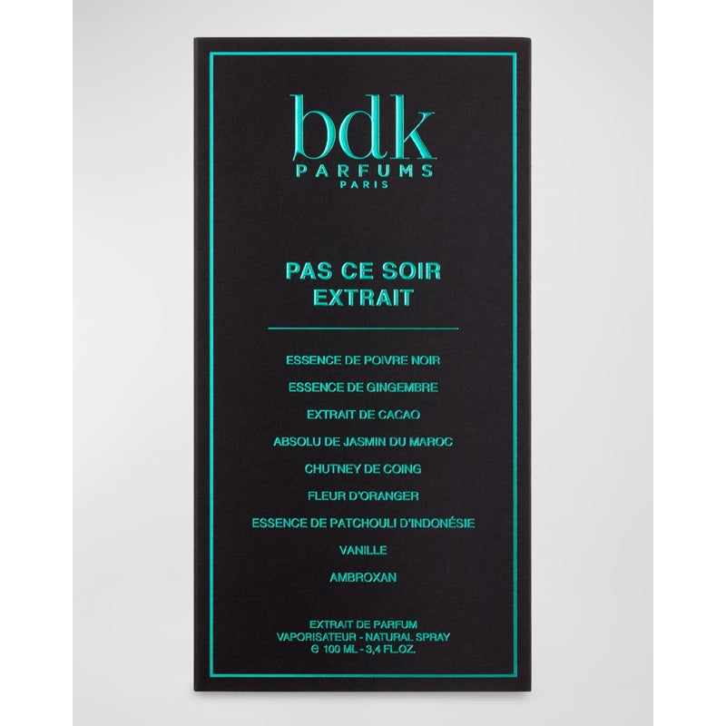 Perfume Pas ce Soir100ml Extrait "Pure" Parfum - Mercado de Luxo - O Maior E-Commerce de Bens, Produtos e Serviços de Luxo do Brasil.