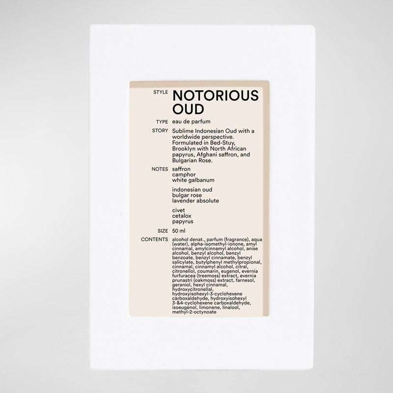 Perfume Notorious Oud 50ml Eau De Parfum - Mercado de Luxo - O Maior E-Commerce de Bens, Produtos e Serviços de Luxo do Brasil.