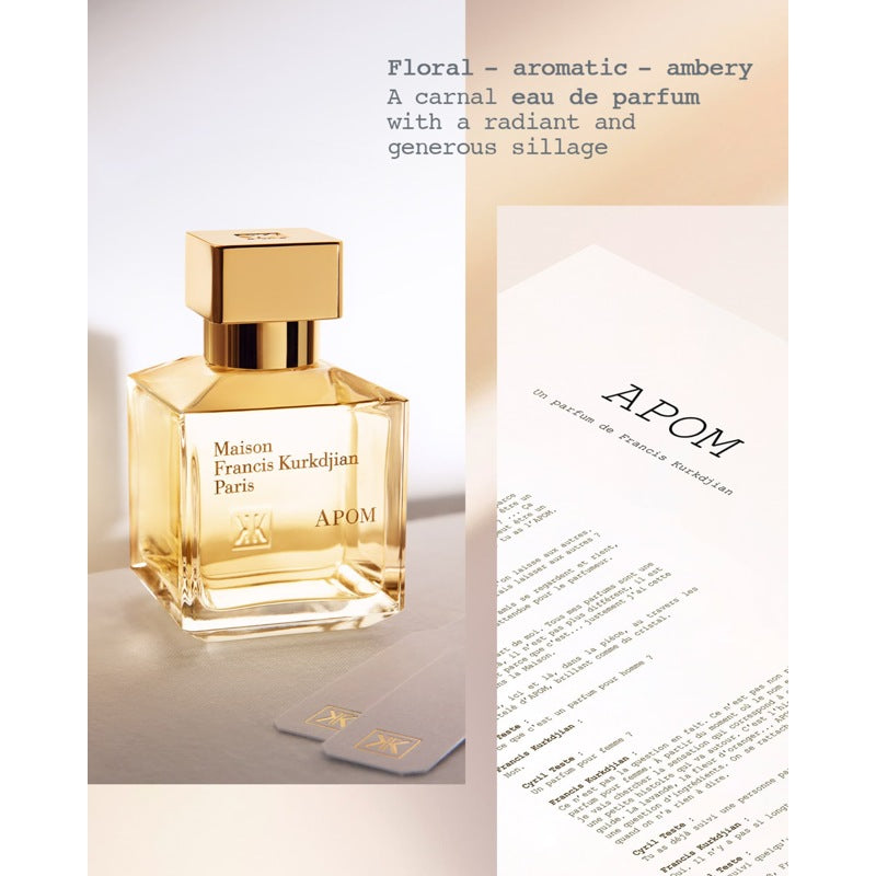 Perfume APOM 200ml Eau De Parfum - Mercado de Luxo - O Maior E-Commerce de Bens, Produtos e Serviços de Luxo do Brasil.