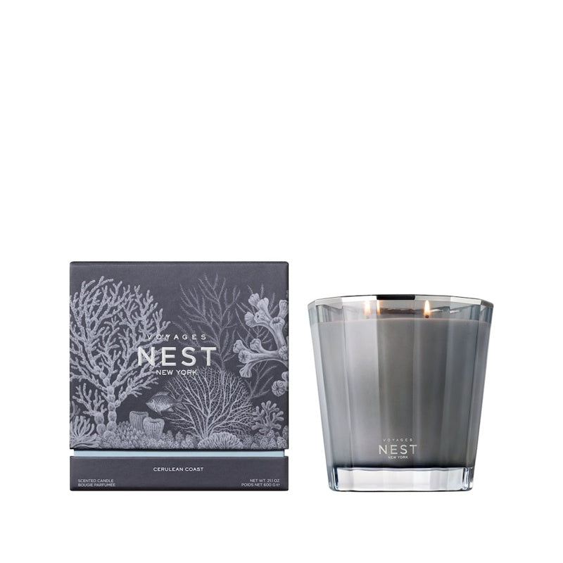 Vela VOYAGES Cerulean Coast 2-Wick 600g - Mercado de Luxo - O Maior E-Commerce de Bens, Produtos e Serviços de Luxo do Brasil.