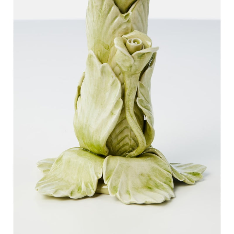 Conjunto de 2 porta-velas de cerâmica floral - Mercado de Luxo - O Maior E-Commerce de Bens, Produtos e Serviços de Luxo do Brasil.