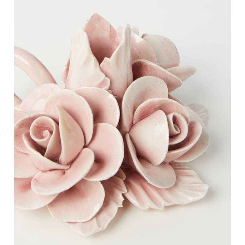 Conjunto de 2 porta-velas de cerâmica floral - Mercado de Luxo - O Maior E-Commerce de Bens, Produtos e Serviços de Luxo do Brasil.