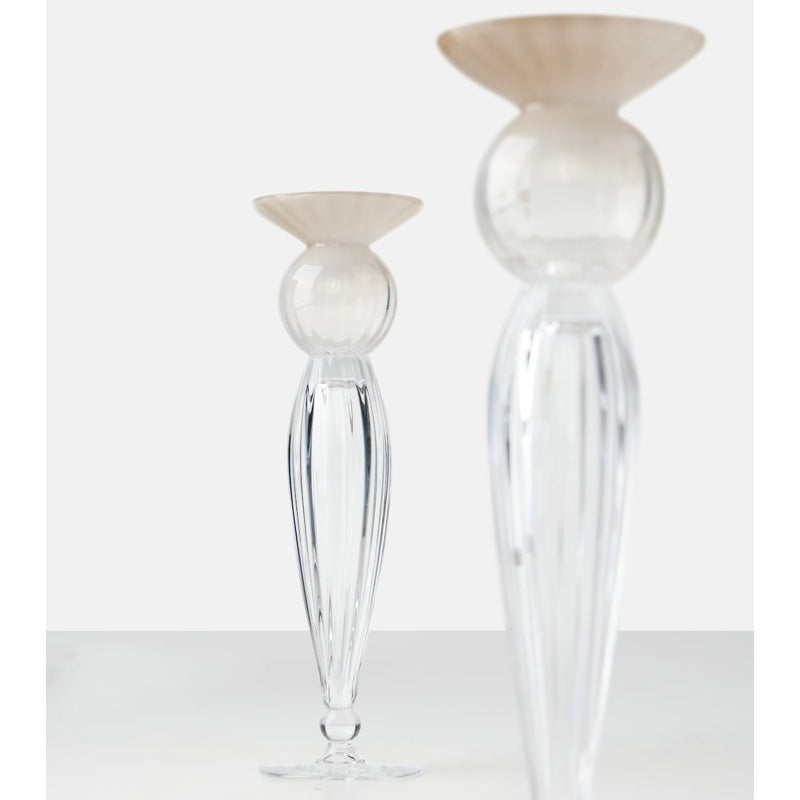 Conjunto de 2 porta-velas de vidro Murano - Mercado de Luxo - O Maior E-Commerce de Bens, Produtos e Serviços de Luxo do Brasil.