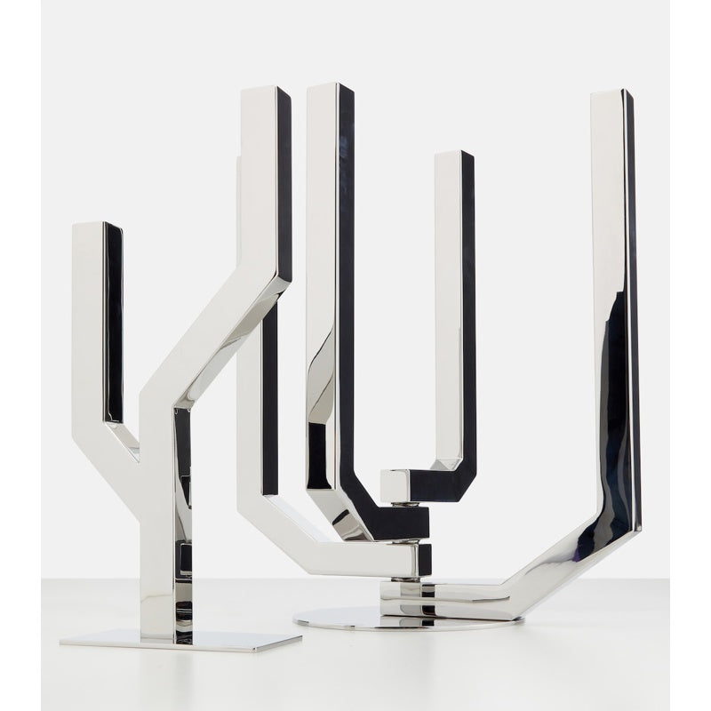 Porta-velas em aço inoxidável Arborescence - Mercado de Luxo - O Maior E-Commerce de Bens, Produtos e Serviços de Luxo do Brasil.