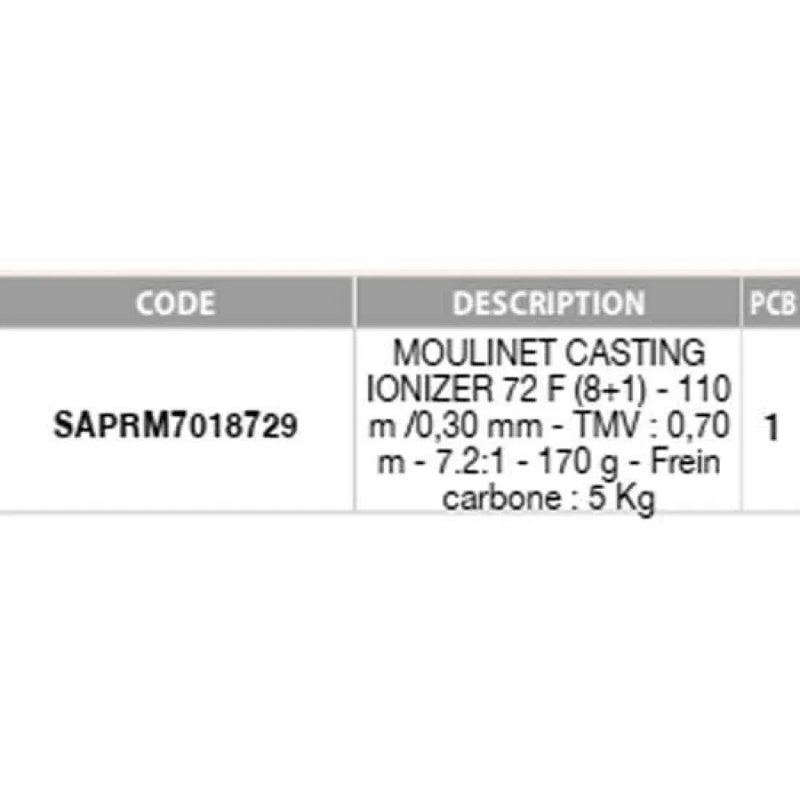 Molinete baitcasting Ionizer 72 F - Mercado de Luxo - O Maior E-Commerce de Bens, Produtos e Serviços de Luxo do Brasil.