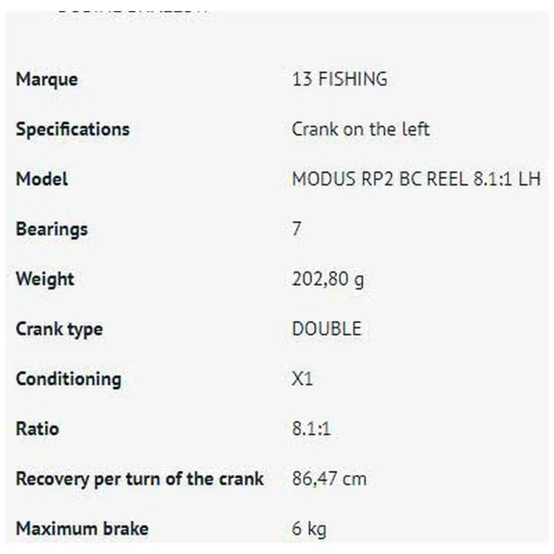 Molinete baitcasting Modus RP2 - Mercado de Luxo - O Maior E-Commerce de Bens, Produtos e Serviços de Luxo do Brasil.