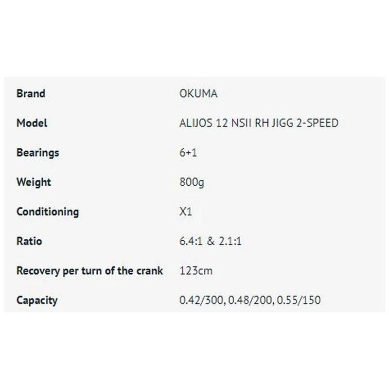 Carretel de jigging Alijos 2 Speed AJ-12NSII - Mercado de Luxo - O Maior E-Commerce de Bens, Produtos e Serviços de Luxo do Brasil.