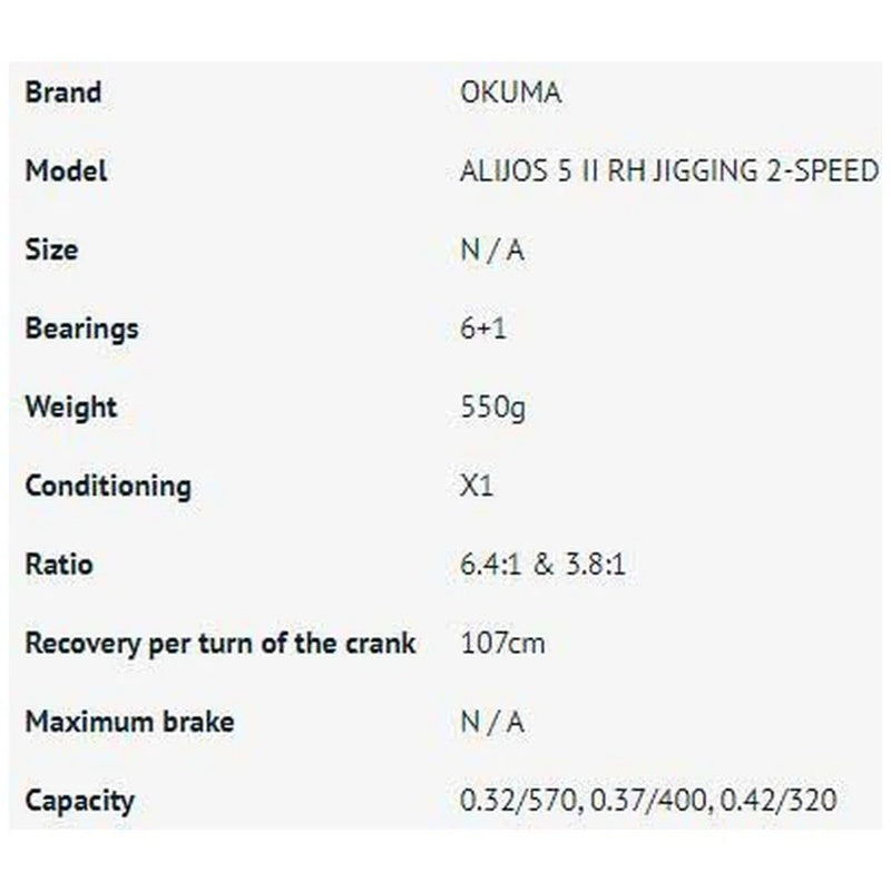 Carretel de jigging Alijos 2 Speed AJ-5II - Mercado de Luxo - O Maior E-Commerce de Bens, Produtos e Serviços de Luxo do Brasil.