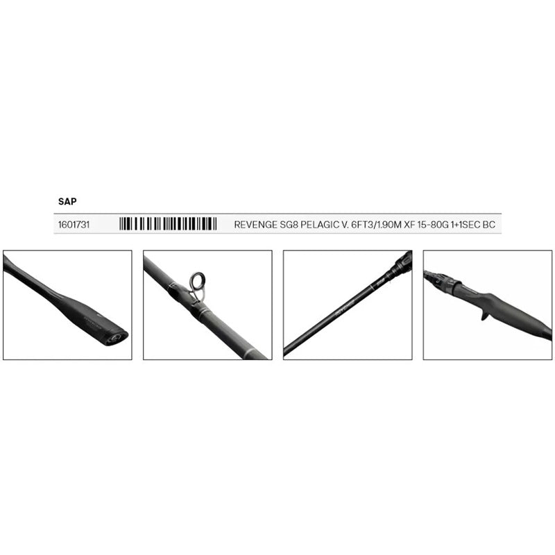 Cana baitcasting Revenge SG8 Pelagic - Mercado de Luxo - O Maior E-Commerce de Bens, Produtos e Serviços de Luxo do Brasil.