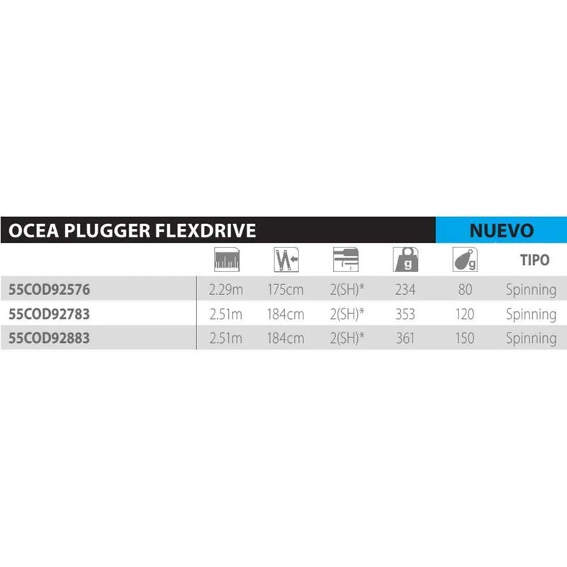 Vara de pesca pop Ocea Plug Flexdrive - Mercado de Luxo - O Maior E-Commerce de Bens, Produtos e Serviços de Luxo do Brasil.