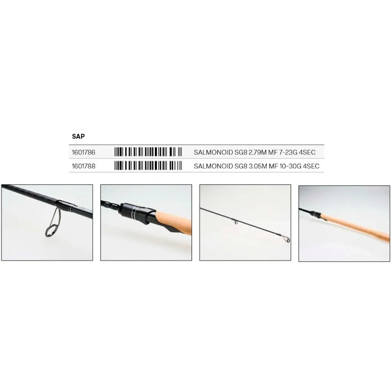 Cana spinning Salmonoid SG8 4 Secções - Mercado de Luxo - O Maior E-Commerce de Bens, Produtos e Serviços de Luxo do Brasil.