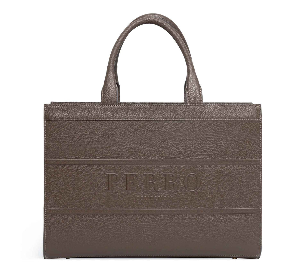 Bolsa de Passeio City - Cacau - Mercado de Luxo - O Maior E-Commerce de Bens, Produtos e Serviços de Luxo do Brasil.
