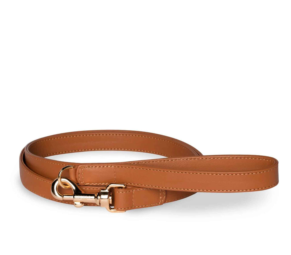 Guia de Coleira para Pet Dupla Harness Caramelo - Mercado de Luxo - O Maior E-Commerce de Bens, Produtos e Serviços de Luxo do Brasil.
