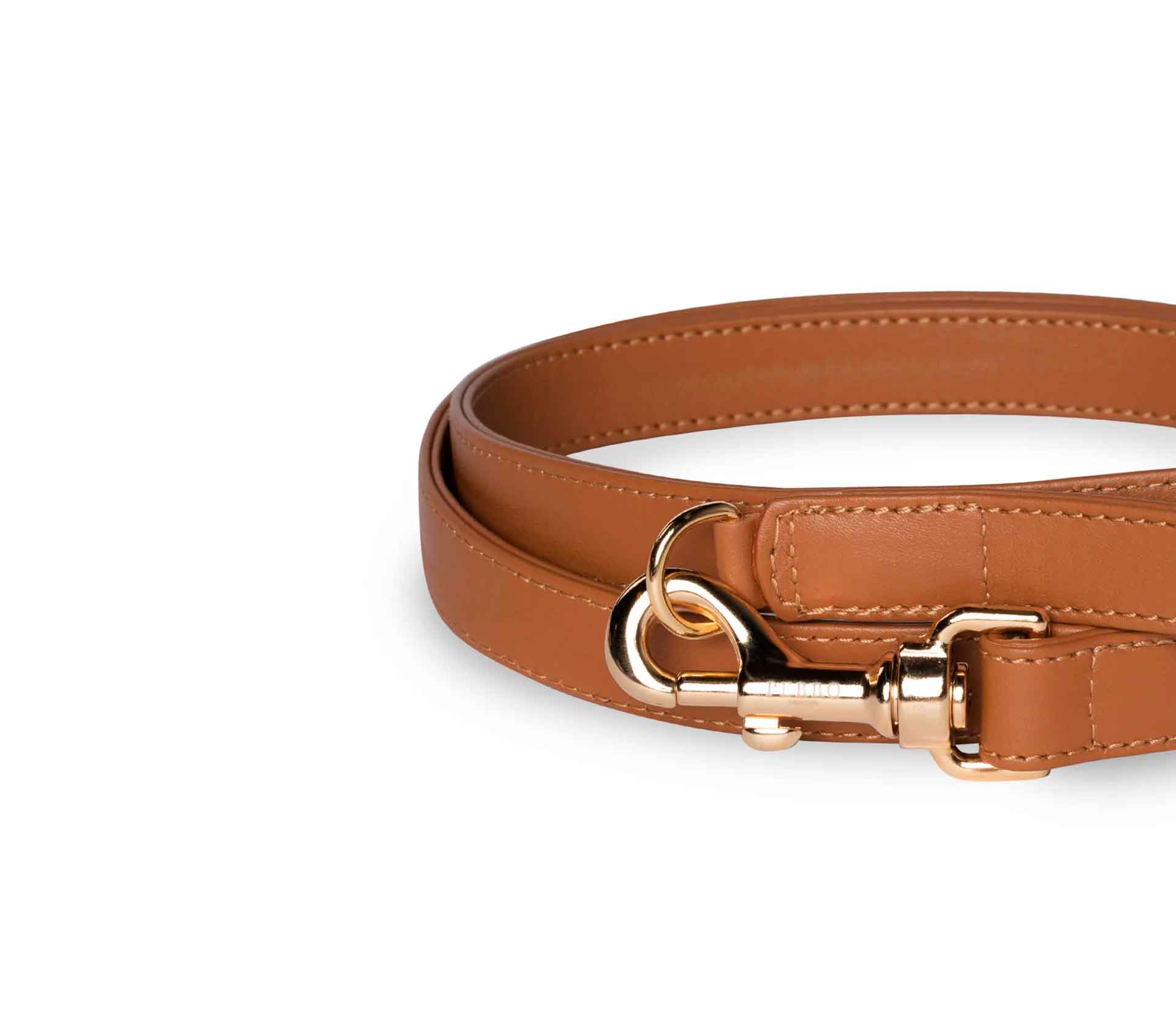 Guia de Coleira para Pet Dupla Harness Caramelo - Mercado de Luxo - O Maior E-Commerce de Bens, Produtos e Serviços de Luxo do Brasil.