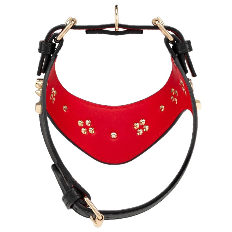 Peitoral de couro para cães com detalhes em Loubiharness - Mercado de Luxo - O Maior E-Commerce de Bens, Produtos e Serviços de Luxo do Brasil.