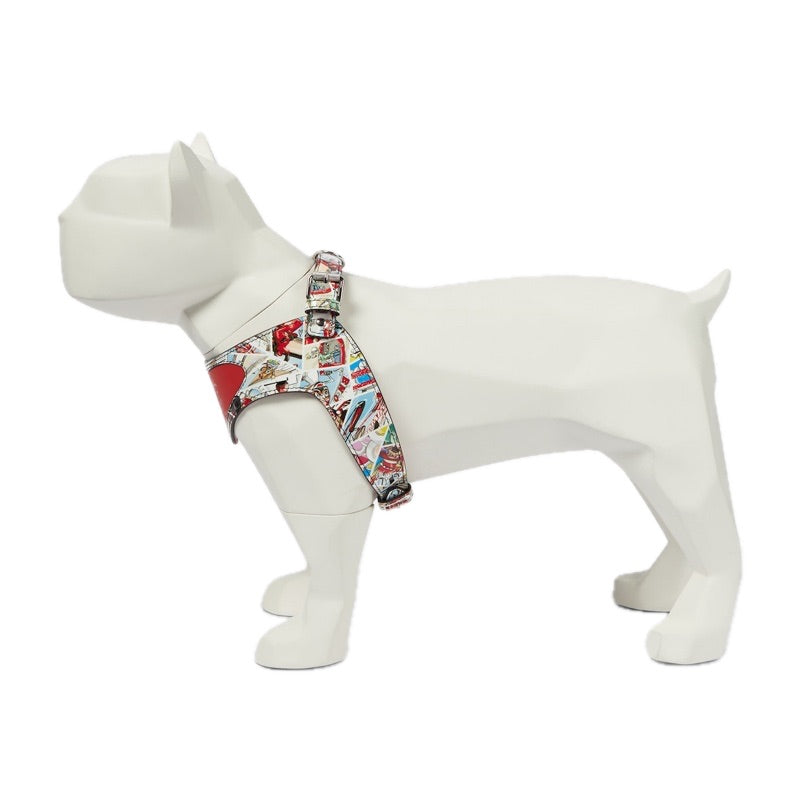 Peitoral de couro estampado para cães Loubiharness - Mercado de Luxo - O Maior E-Commerce de Bens, Produtos e Serviços de Luxo do Brasil.