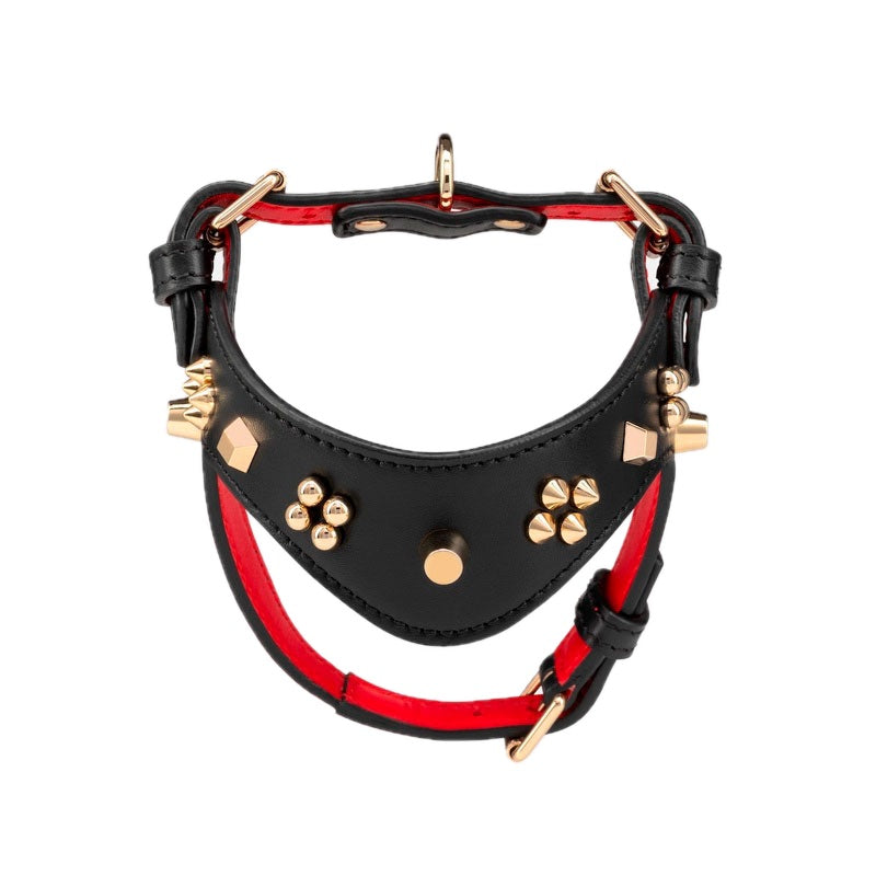 Peitoral de couro para cães Loubiharness XS embelezado - Mercado de Luxo - O Maior E-Commerce de Bens, Produtos e Serviços de Luxo do Brasil.