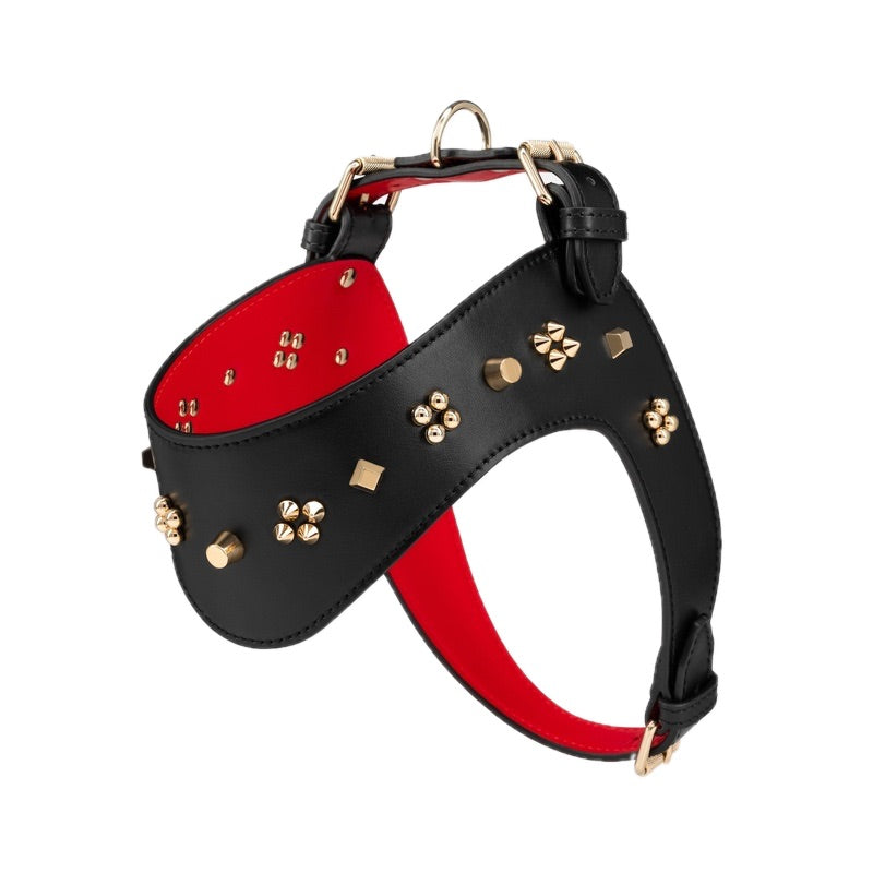 Peitoral de couro enfeitado para cães Loubiharness M - Mercado de Luxo - O Maior E-Commerce de Bens, Produtos e Serviços de Luxo do Brasil.