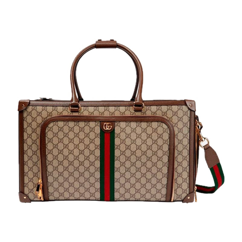 Bolsa de Transporte para animais de estimação Web Stripe GG Supreme - Mercado de Luxo - O Maior E-Commerce de Bens, Produtos e Serviços de Luxo do Brasil.