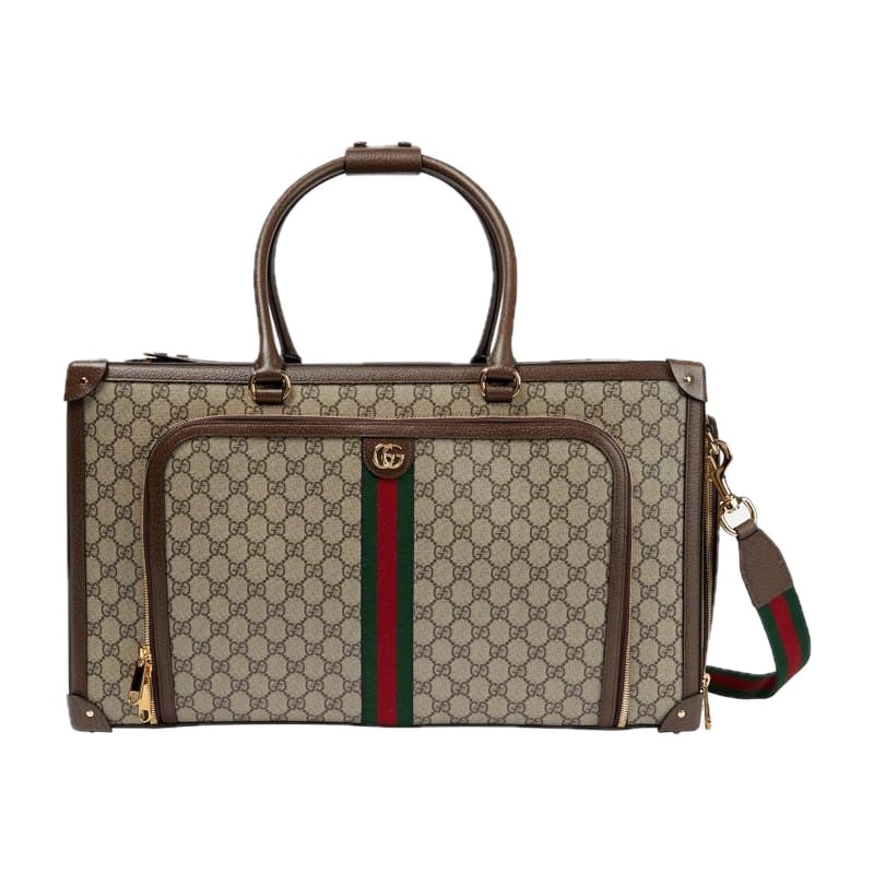 Bolsa de Transporte para animais de estimação Web Stripe GG Supreme - Mercado de Luxo - O Maior E-Commerce de Bens, Produtos e Serviços de Luxo do Brasil.