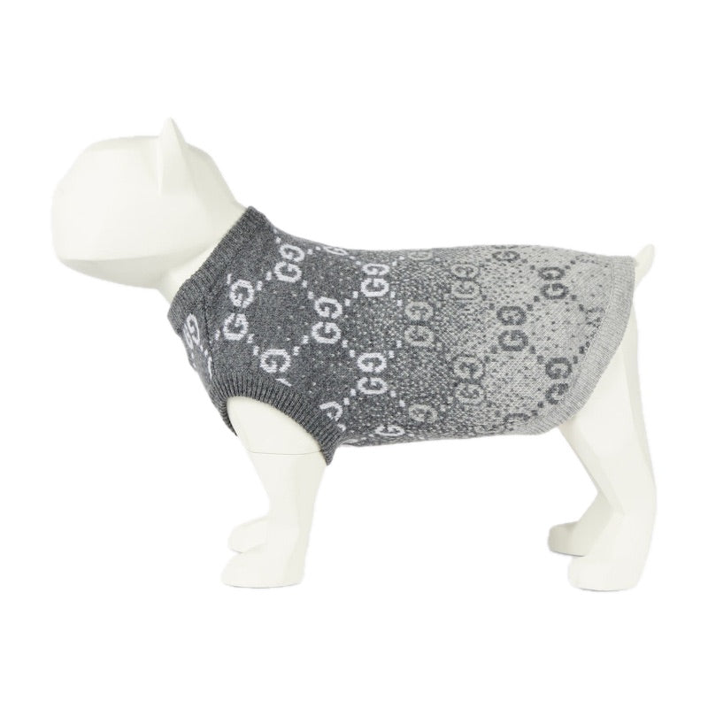 Suéter de lã jacquard para cachorro - Mercado de Luxo - O Maior E-Commerce de Bens, Produtos e Serviços de Luxo do Brasil.