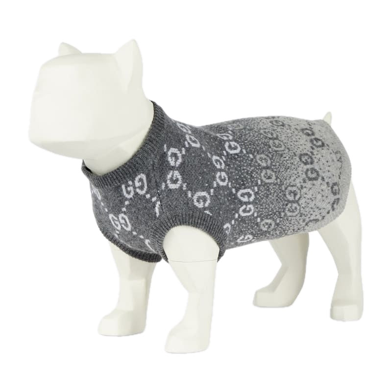 Suéter de lã jacquard para cachorro - Mercado de Luxo - O Maior E-Commerce de Bens, Produtos e Serviços de Luxo do Brasil.