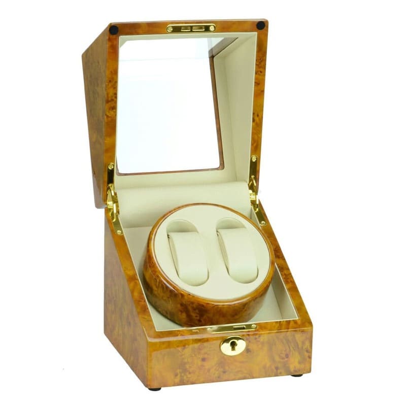 Caixas e Winders Heritage Burlwood Duplo SW1803 Quadrada - Mercado de Luxo - O Maior E-Commerce de Bens, Produtos e Serviços de Luxo do Brasil.