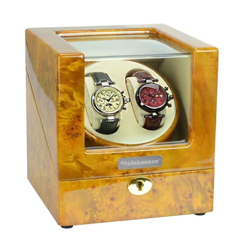 Caixas e Winders Heritage Burlwood Duplo SW1803 Quadrada - Mercado de Luxo - O Maior E-Commerce de Bens, Produtos e Serviços de Luxo do Brasil.