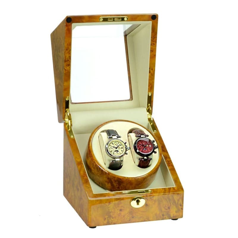 Caixas e Winders Heritage Burlwood Duplo SW1803 Quadrada - Mercado de Luxo - O Maior E-Commerce de Bens, Produtos e Serviços de Luxo do Brasil.