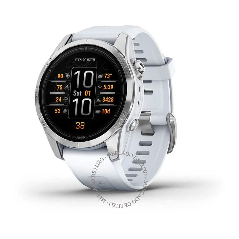 Smartwatch Epix™ Pro Gen 2 Standard Edition 42 mm - Mercado de Luxo - O Maior E-Commerce de Bens, Produtos e Serviços de Luxo do Brasil.