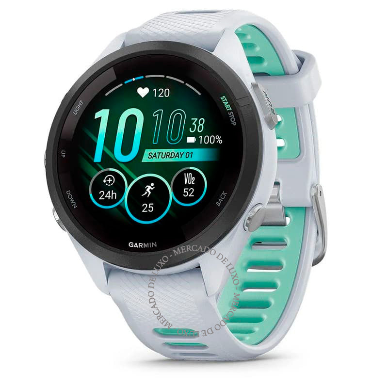 Smartwatch Forerunner 265S - Mercado de Luxo - O Maior E-Commerce de Bens, Produtos e Serviços de Luxo do Brasil.