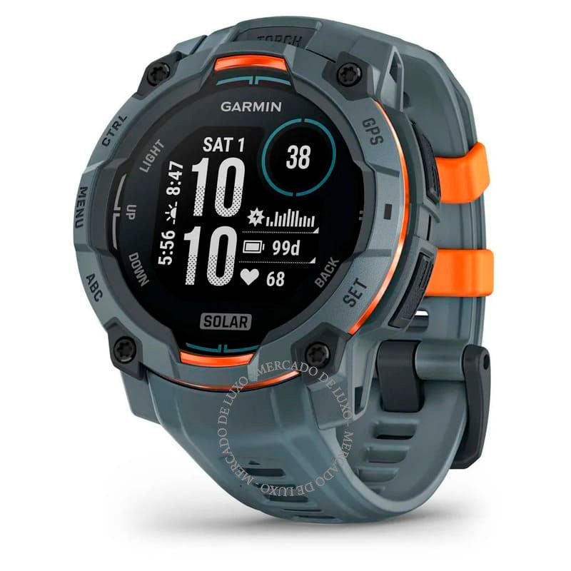 Smartwatch Instinct 3 Solar 45 mm - Mercado de Luxo - O Maior E-Commerce de Bens, Produtos e Serviços de Luxo do Brasil.