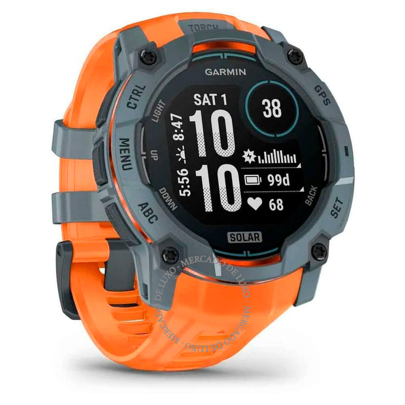 Smartwatch Instinct 3 Solar 50 mm - Mercado de Luxo - O Maior E-Commerce de Bens, Produtos e Serviços de Luxo do Brasil.