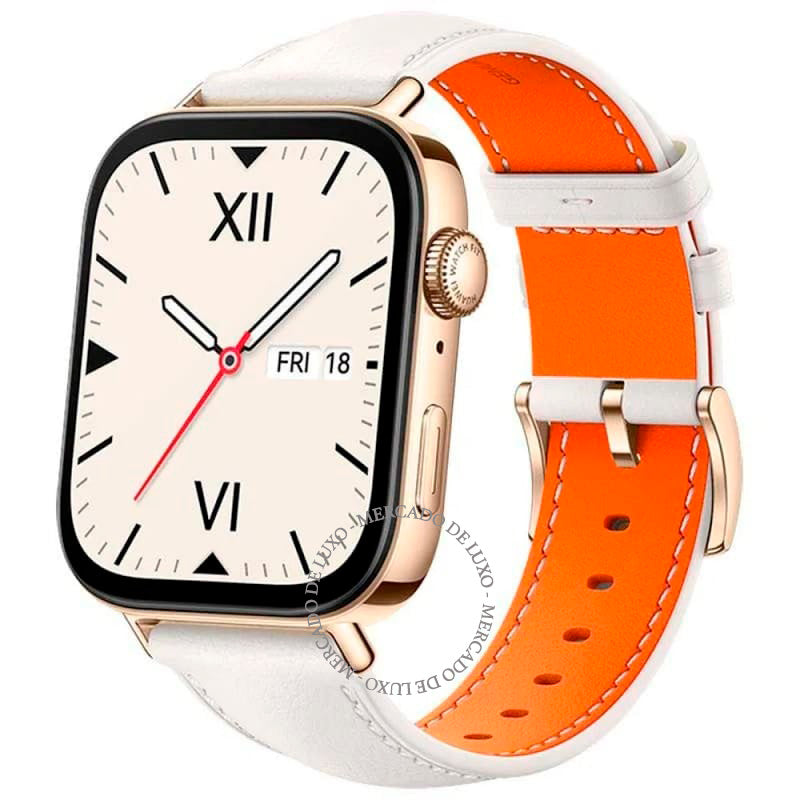 Smartwatch Watch Fit 3 Leather - Mercado de Luxo - O Maior E-Commerce de Bens, Produtos e Serviços de Luxo do Brasil.