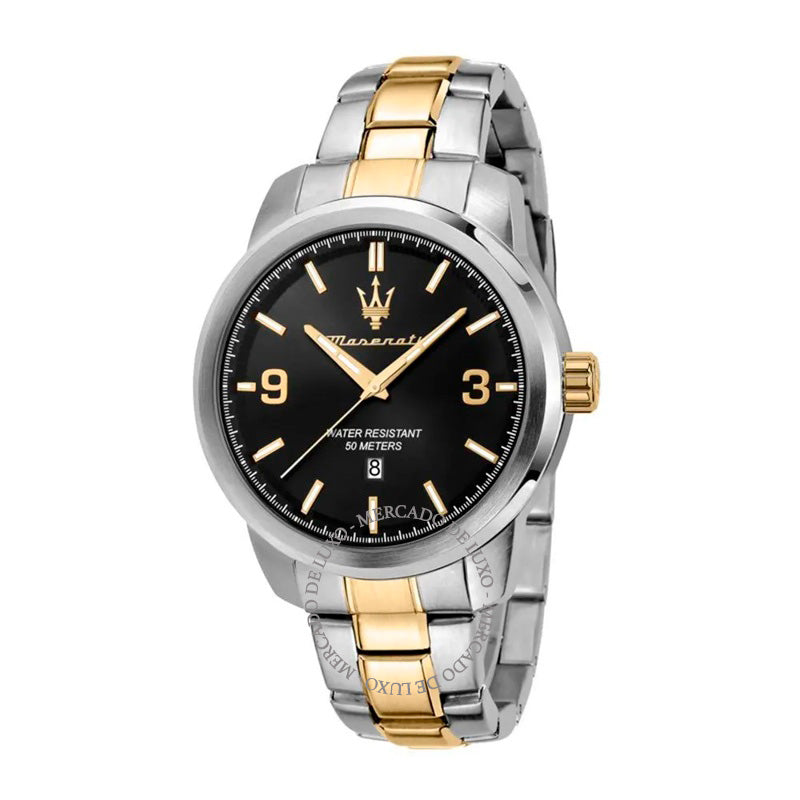 Relógio Successo 3H Black Dial Br Ss+Yg 44 mm - Mercado de Luxo - O Maior E-Commerce de Bens, Produtos e Serviços de Luxo do Brasil.