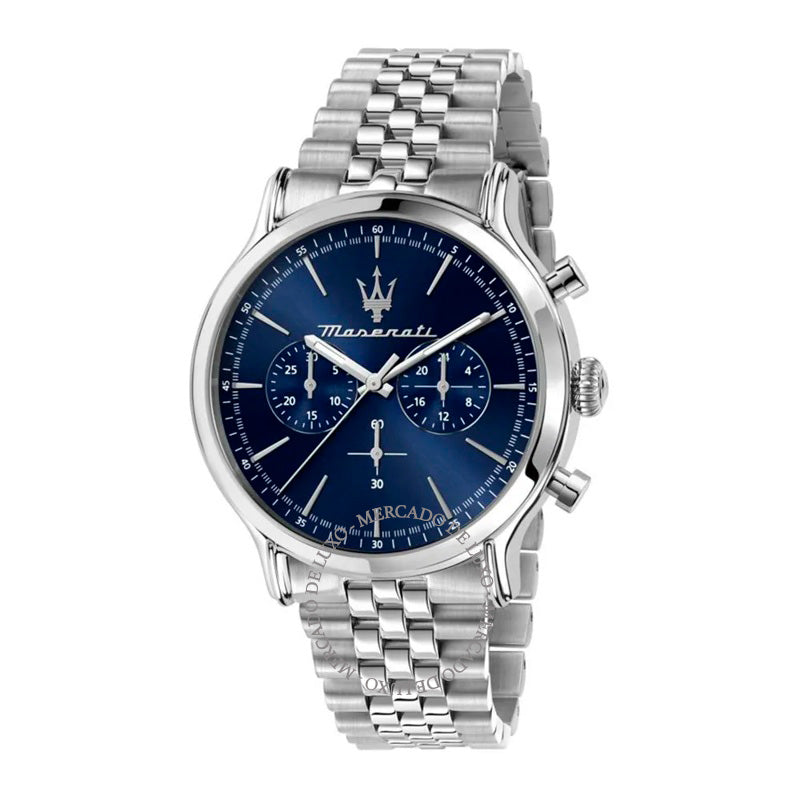 Relógio Epoca Chr Blue Dial Br Ss 42 mm - Mercado de Luxo - O Maior E-Commerce de Bens, Produtos e Serviços de Luxo do Brasil.