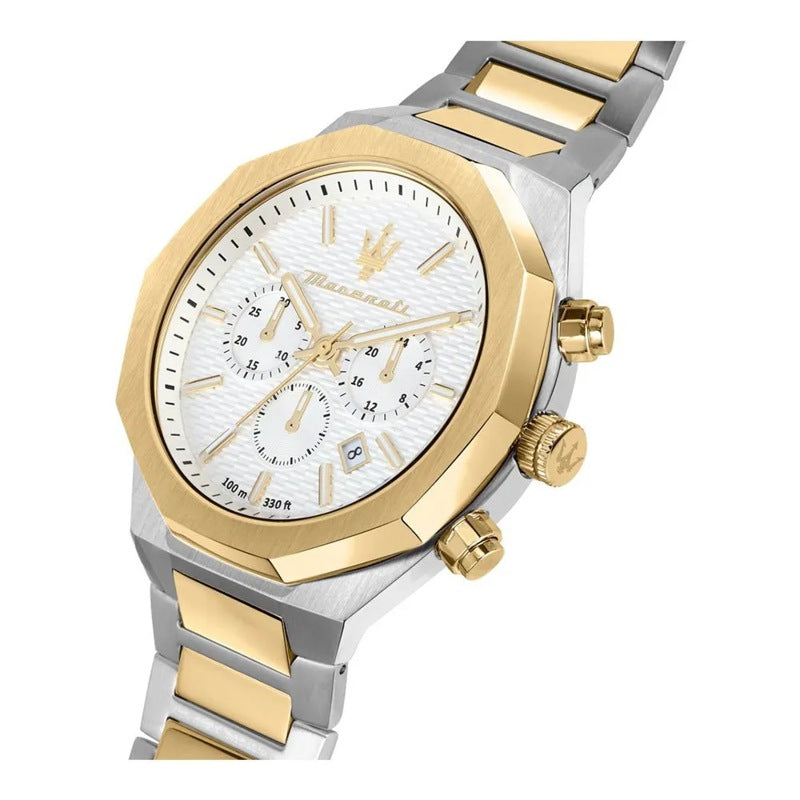 Relógio Stile Chro W/Silver Dial Br Ss+Yg 45 mm - Mercado de Luxo - O Maior E-Commerce de Bens, Produtos e Serviços de Luxo do Brasil.