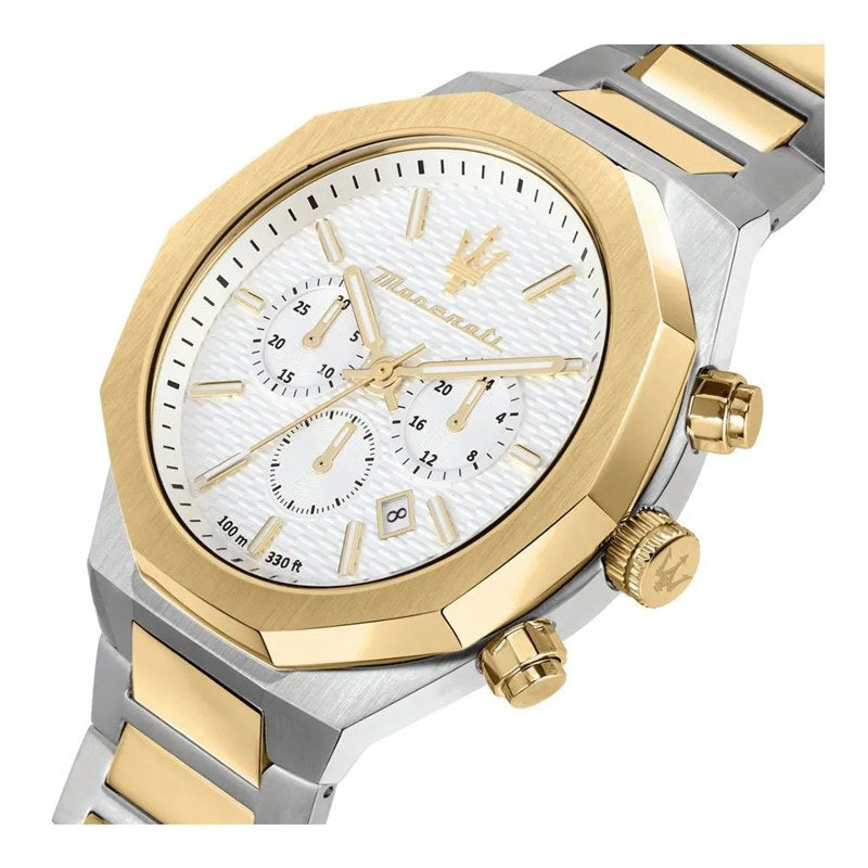 Relógio Stile Chro W/Silver Dial Br Ss+Yg 45 mm - Mercado de Luxo - O Maior E-Commerce de Bens, Produtos e Serviços de Luxo do Brasil.