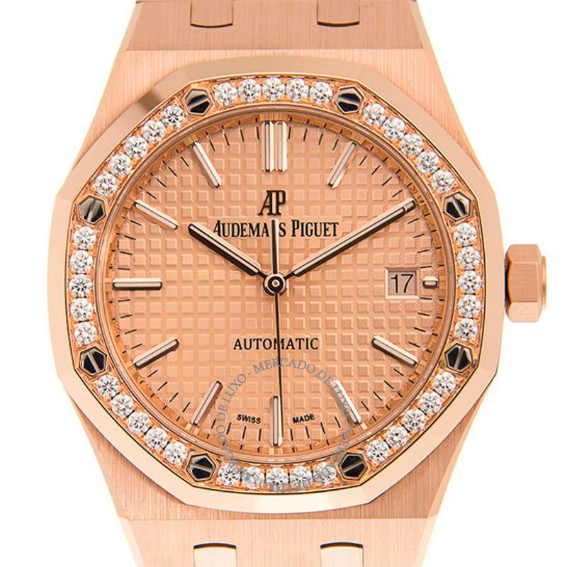 Relógio Royal Oak Automático com Diamantes 37 mm - Mercado de Luxo - O Maior E-Commerce de Bens, Produtos e Serviços de Luxo do Brasil.