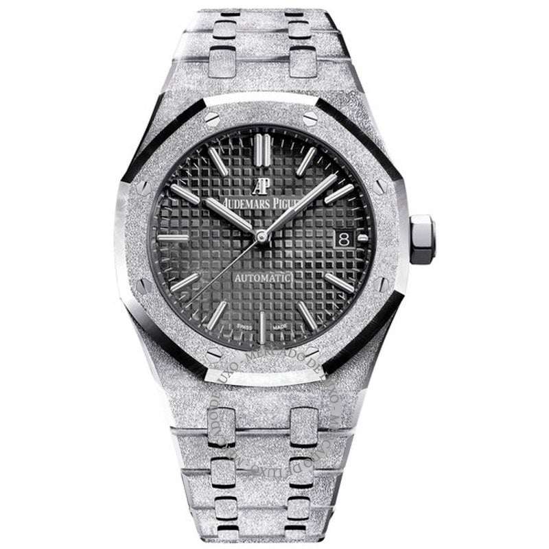 Relógio Royal Oak Frosted Gold com mostrador preto e ouro branco 18k  - Mercado de Luxo - O Maior E-Commerce de Bens, Produtos e Serviços de Luxo do Brasil.